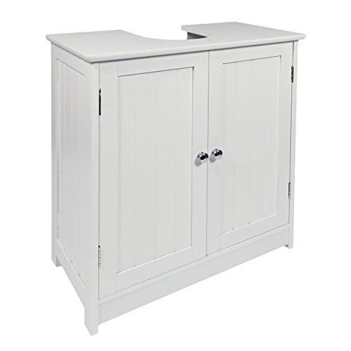 Woodluv Under Sink Bathroom Storage Cabinet, White