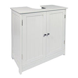 Woodluv Under Sink Bathroom Storage Cabinet, White