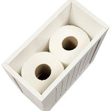 Woodluv Wooden Shaker Slimline Multi-Purpose Bathroom Storage Unit, White