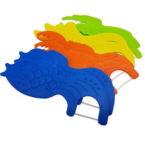 Childrens Dental Floss ~ Fun Flossers ~ Kids Set of 8 Clean Between Teeth