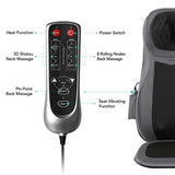 Naipo Shiatsu Neck and Full Back Massage Seat Cushion