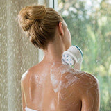 Spin Spa Long-Handled Deep Cleaning Body Brush, Body Massager with 2 Speed, Mesh Cleansing Sponge, Waterproof, Skin Care, Microdermabrasion, Pumice, Home Spa (As Seen on High Street TV)
