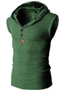 XQS Mens Casual Short Sleeve Polo T-shirt Hoodies Outerwear