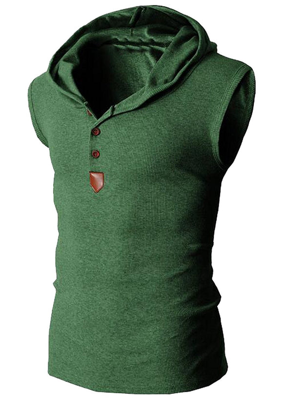 XQS Mens Casual Short Sleeve Polo T-shirt Hoodies Outerwear