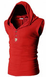 XQS Mens Casual Short Sleeve Polo T-shirt Hoodies Outerwear